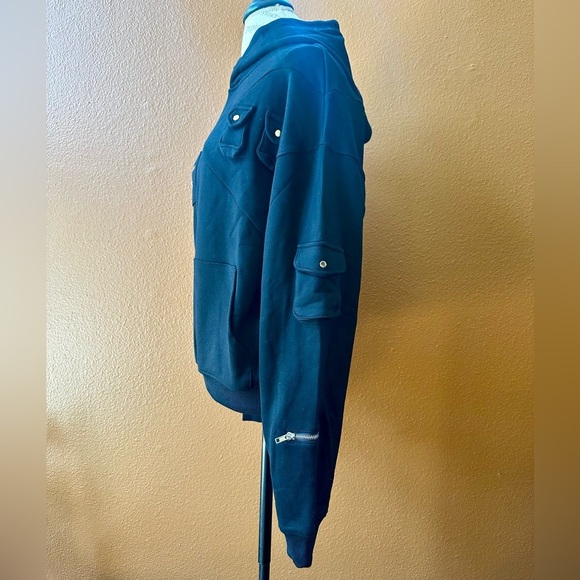 Tamed Psychotic Black “Utility Tech”Hoodie Men’s Medium New Without Tags! - Picture 5 of 16